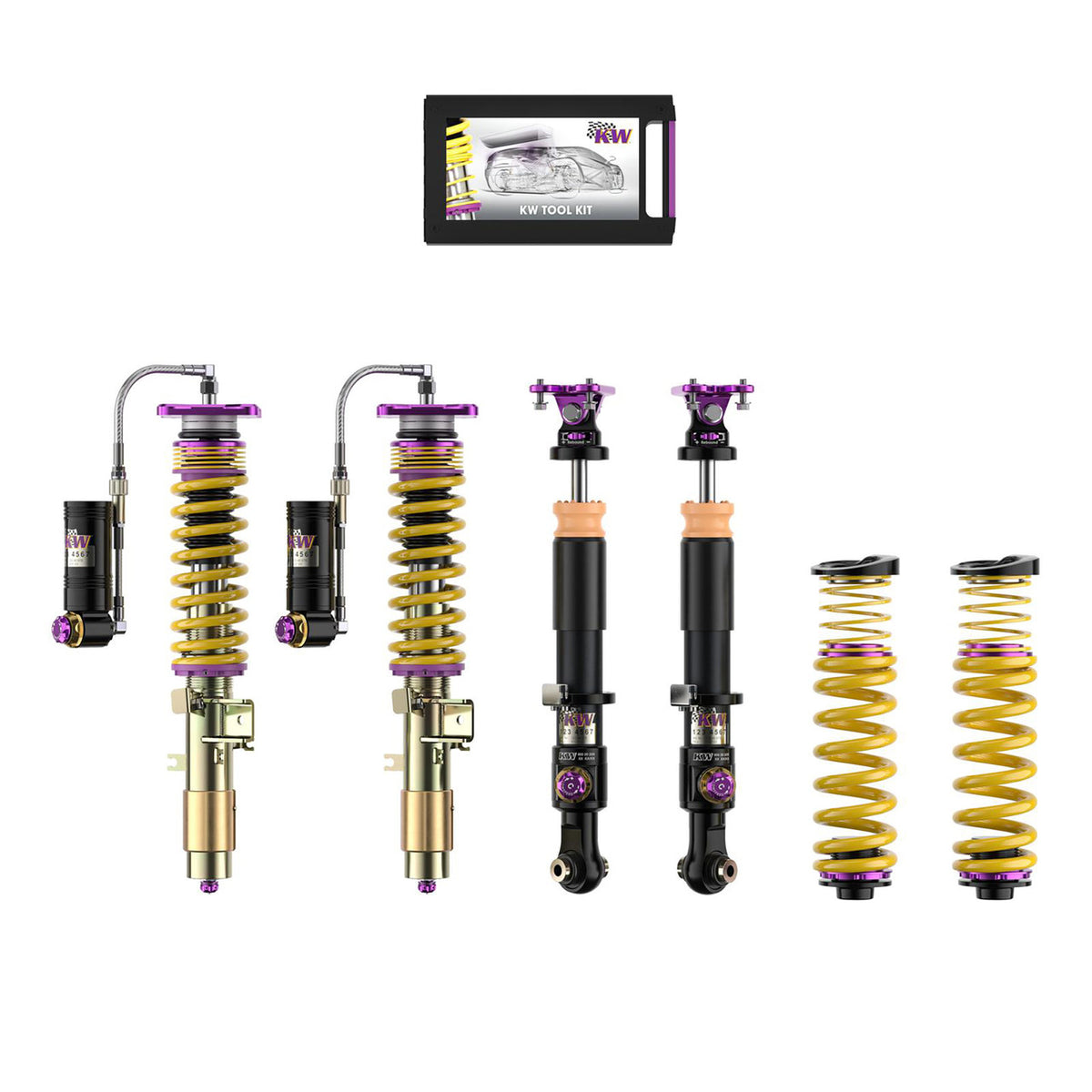 KW Suspension Variant 4 Adjustable Clubsport Coilover Kit for 2022-2026 BMW 230i Coupe RWD (G42) 397202CL