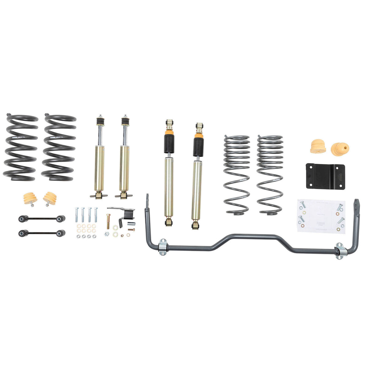 Belltech Performance Handling Kit Plus w/Damping Adjustable Shocks & Sway Bar (2" Front / 4" Rear Drop) for 2009-2010 Dodge Ram 1500 Extended Cab/Crew Cab RWD Short Bed