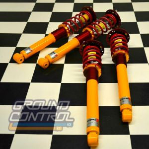 Ground Control Complete Coilovers for 1990-1997 Acura NSX RWD with Koni Yellow Shocks