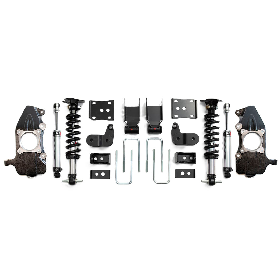 QA1 3/5 Lowering Kit, w/Spindles, Double Adjustable for 2021-2025 Ford F-150 RWD
