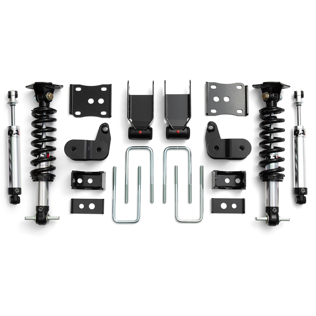 QA1 3/5 Lowering Kit, Single Adjustable for 2021-2025 Ford F-150 4WD