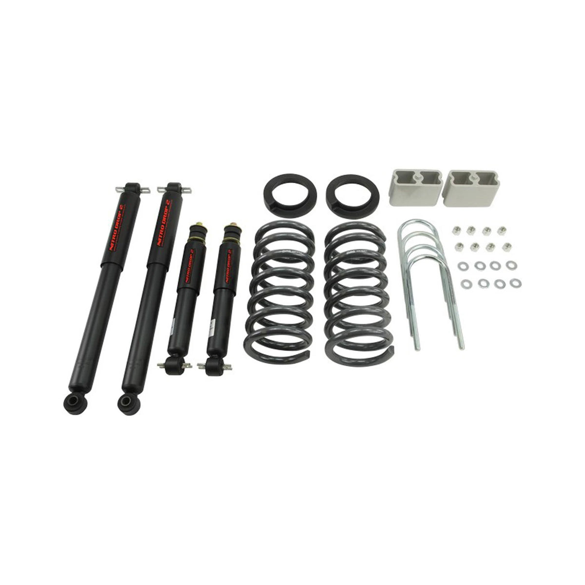 Belltech Lowering Kit w/Nitro Drop 2 Shocks (2-3" Front / 3" Rear Drop) for 1994-2003 Chevrolet S10 Extended Cab 6-Cyl RWD