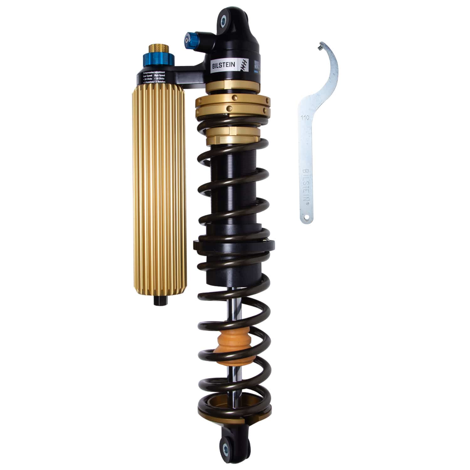 Bilstein Black Hawk Powersports Front Left Shock Absorber and Coil Spring Assembly for 2022-2024 Polaris RZR Pro R Ultimate 41-333594