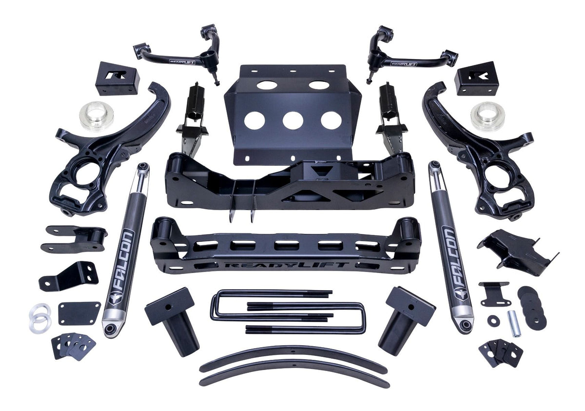 ReadyLift 8" Lift Kit w/Falcon 2.1 Monotube Shocks for 2019-2024 GMC Sierra 1500 44-39806