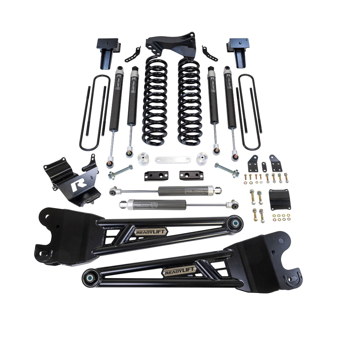 ReadyLift 4" Coil Spring Lift Kit w/Falcon Shocks And Radius Arms for 2026 Ford F-250 4WD 49-23421