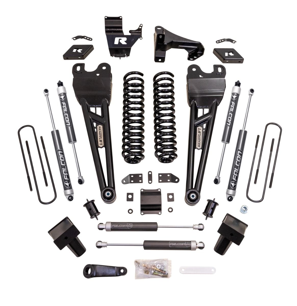 ReadyLift 6" Coil Spring Lift Kit w/Falcon MAX2.1 Shocks And Radius Arms for 2023-2026 Ford F-350 4WD 49-23623