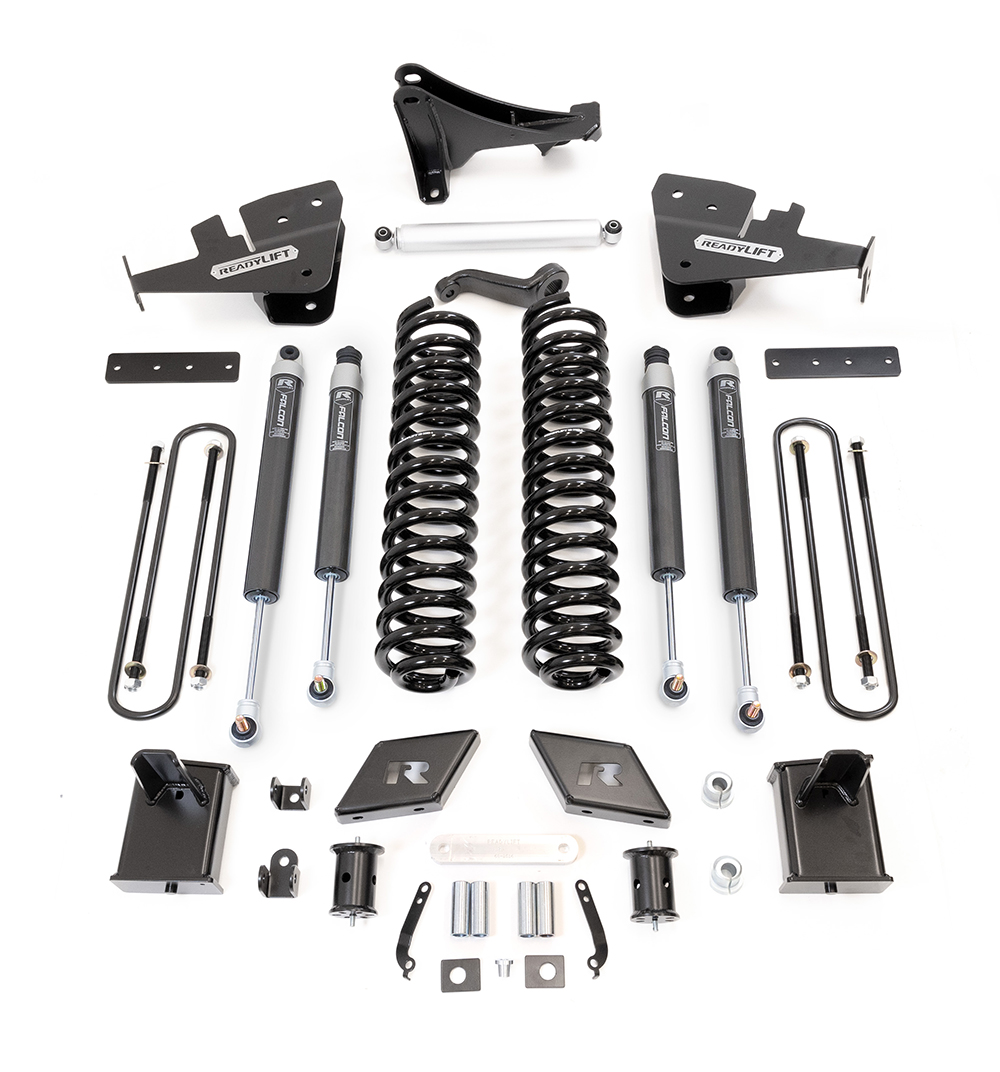 ReadyLift 7" Coil Spring Lift Kit w/Falcon Shocks (Without Camper Spring Package) for 2017-2022 Ford F-250 Diesel 4WD 49-27720