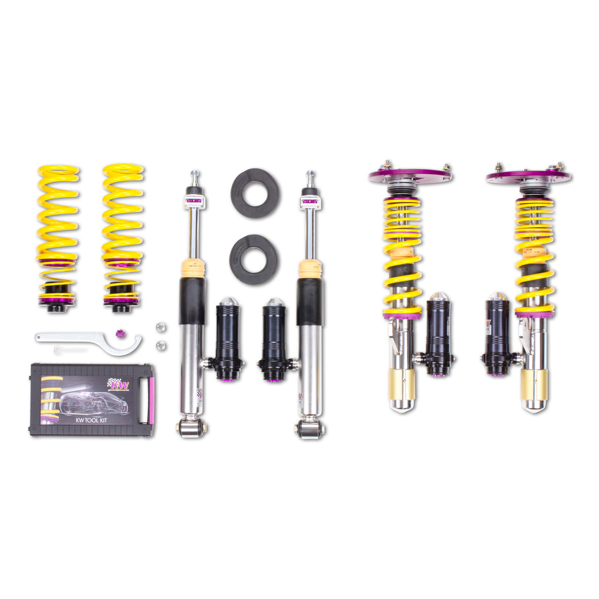 KW Suspension Clubsport 2-Way Coilover Kit for 2016-2018 BMW 340i Sedan RWD (F30) (w/o EDC) 3522080D