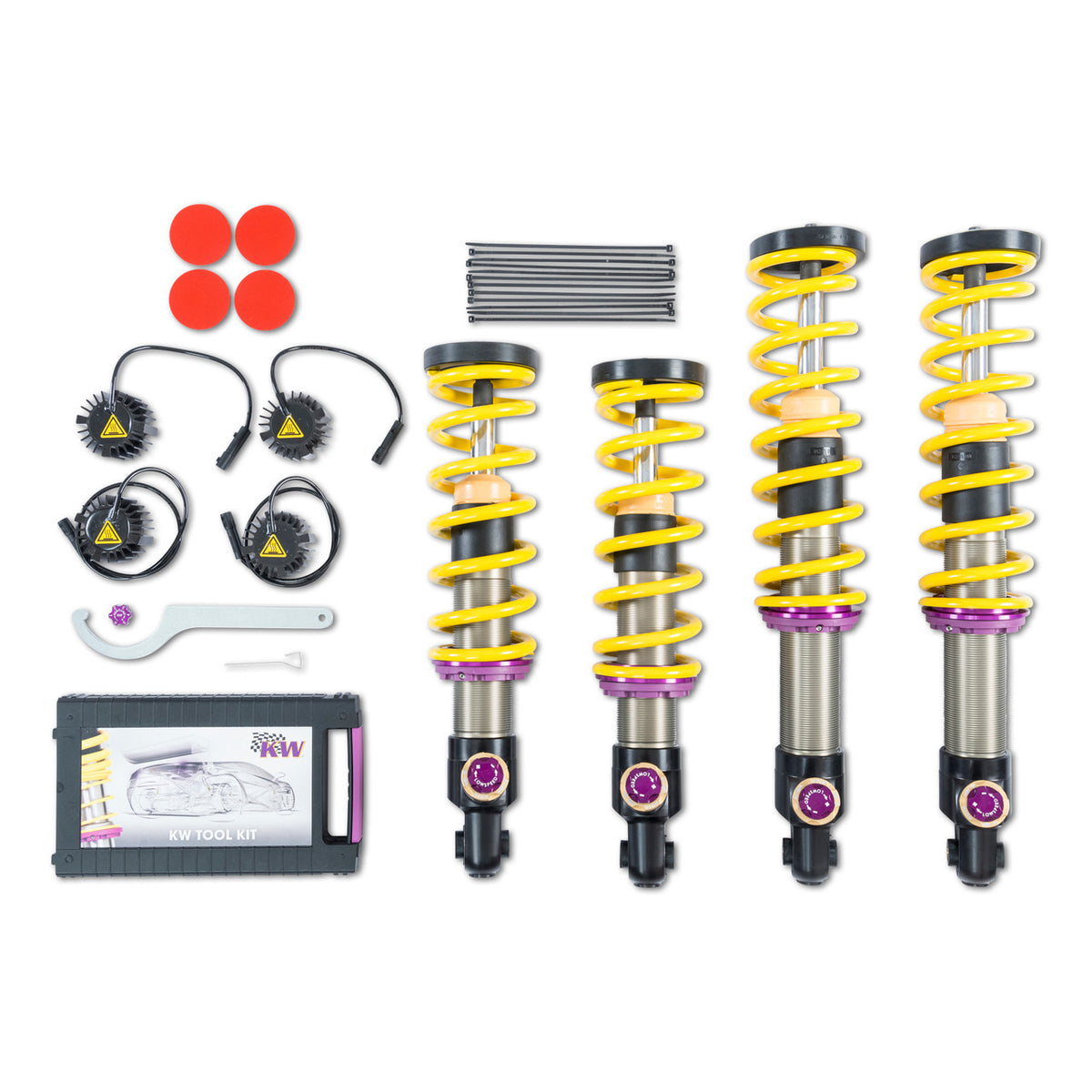 KW Suspension Variant 4 Coilover Kit for 2018-2021 Mercedes-Benz AMG GT C Coupe (w/ Adaptive Suspension) 3A725085