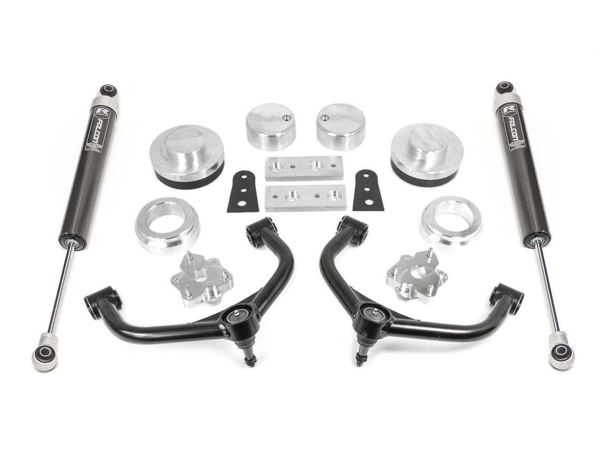 ReadyLift 4" SST Lift Kit w/Falcon 1.1 Monotube Rear Shocks for 2009-2024 Dodge Ram 1500 4WD 69-10410