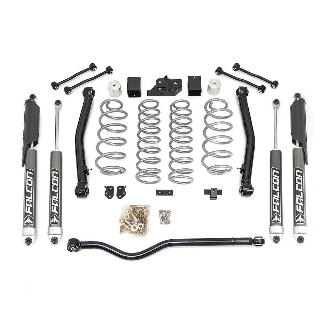 ReadyLift 3.5" Terrain Flex 2-Arm Kit w/Falcon 2.1 Monotube Shocks for 2018-2026 Jeep Wrangler 69-6836
