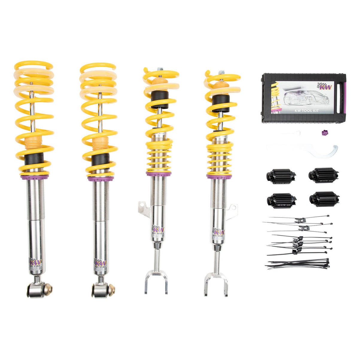 KW Suspension Street Comfort Coilover Kit for 2017-2023 BMW 540i Sedan RWD (G30) (w/ EDC) 180200BY