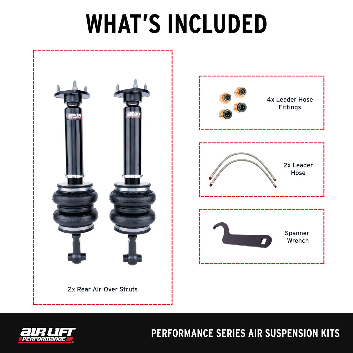 Air Lift Performance GS460 air struts rear kit, photo 4