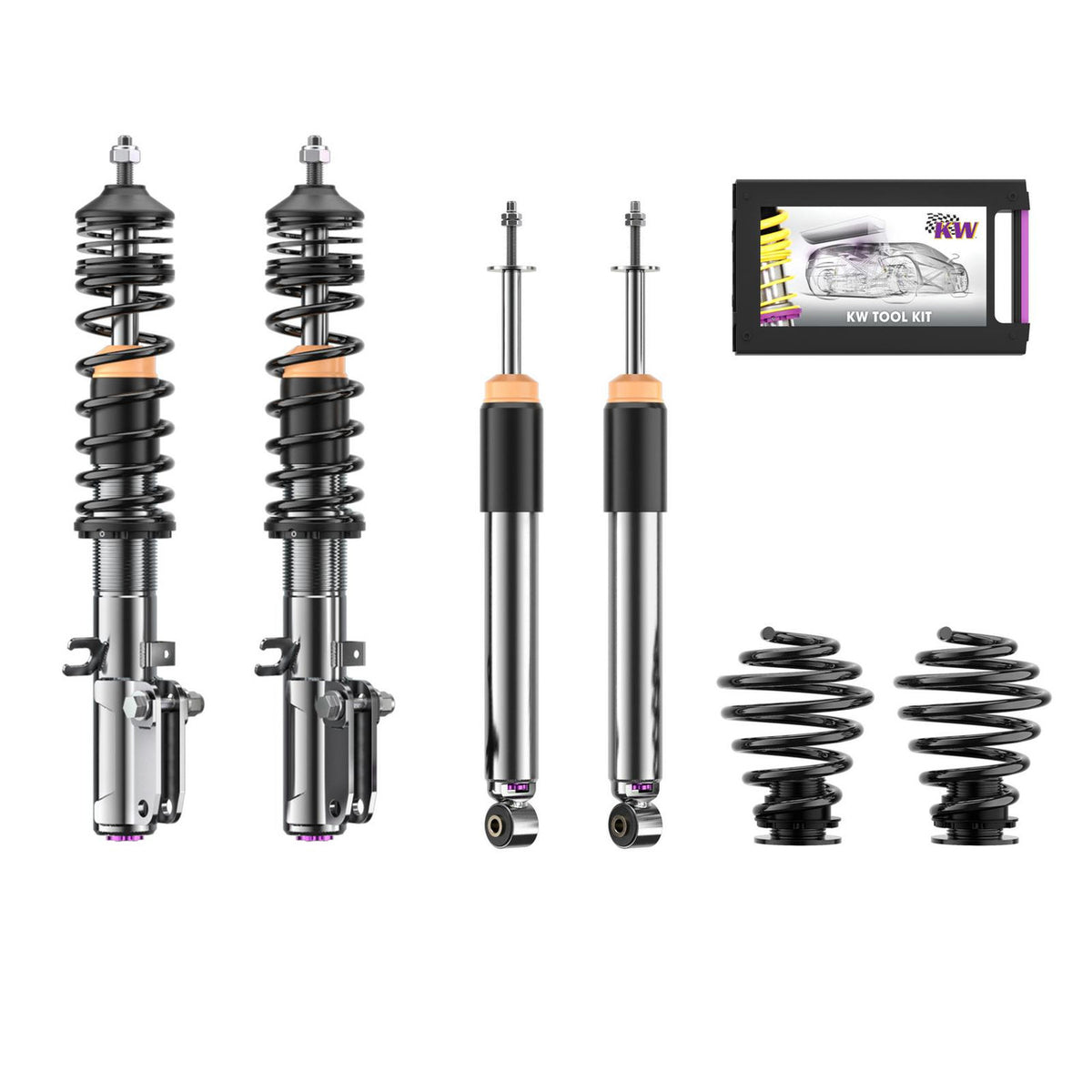 KW Suspension Variant 3 Classic Coilover Kit for 1985-1992 Volkswagen Golf 35280003-B