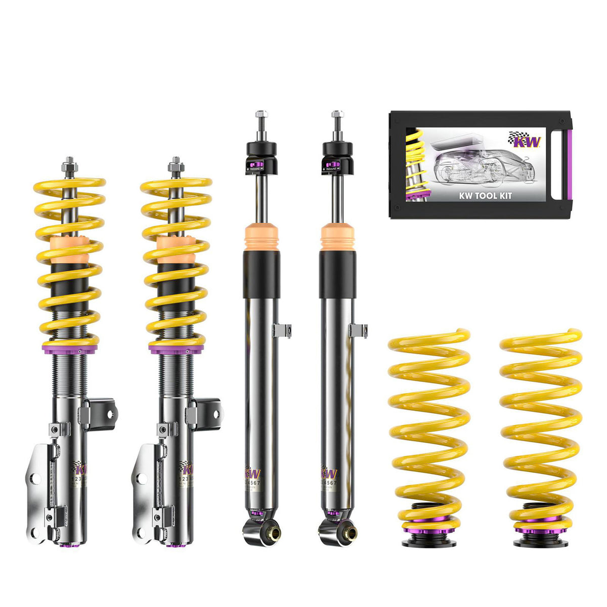 KW Suspension Variant 3 Coilover Kit for 2022-2025 Kia EV6 GT AWD (w/ Electronic Dampers) 35268007