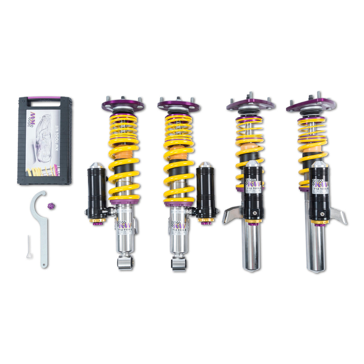 KW Suspension Variant 4 Adjustable Clubsport Coilover Kit for 2002-2005 Porsche 911 GT2 RWD 39771207