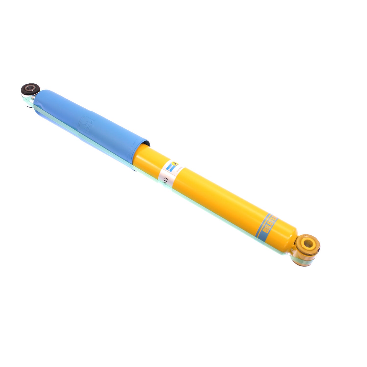 Bilstein B6 4600 46mm Monotube Suspension Rear Shock Absorber - 15.96 in. Collapsed, 26 in. Extended, Eye 14.1mm Lower Mount AK2043