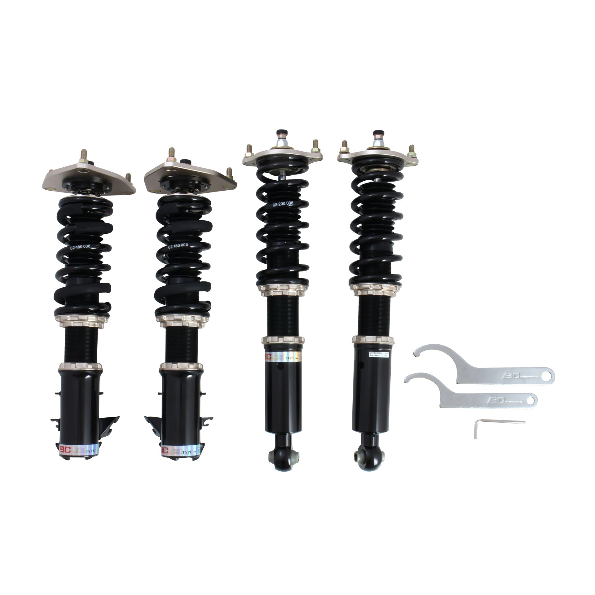 BC Racing ZX Series Coilovers for 1996-2000 Mitsubishi Mirage FWD (CJ4A)