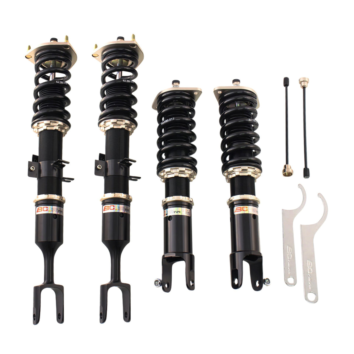 BC Racing DS Series Coilovers (True Rear) for 2006-2013 Audi S3 AWD (8P)