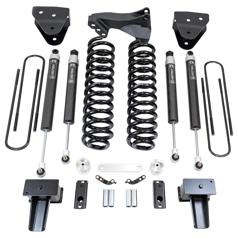 ReadyLift 4" Coil Spring Lift Kit w/Falcon Shocks (Camper Spring Package) for 2017-2022 Ford F-350 Diesel 4WD 49-27420