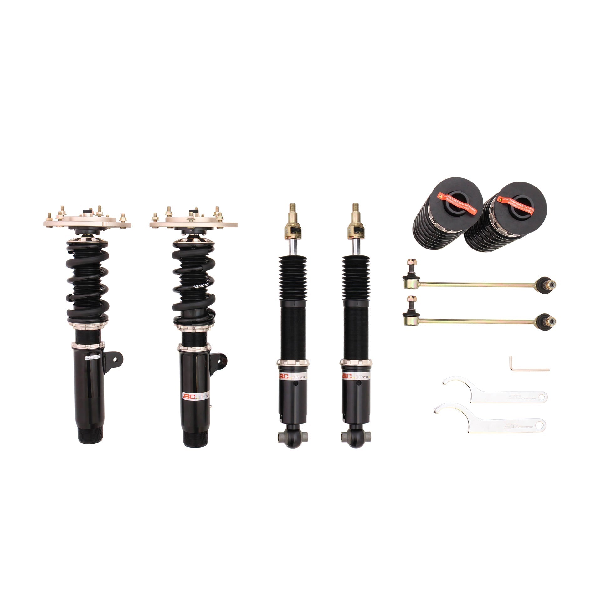 BC Racing RM Series Coilovers for 2015-2019 BMW 4 Series M4 RWD (F82) 5-Bolt Top Mounts / EDC