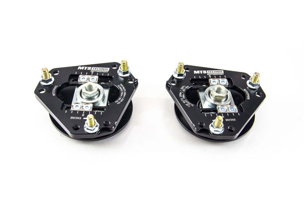 MTS Technik Adjustable Front Camber Caster Plates for 2014-2023 Ford Mustang 6 Convertible (S550/S650) MTSCP47SET