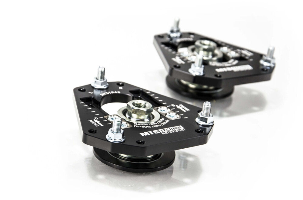 MTS Technik Adjustable Front Camber Caster Plates for 2010-2015 Mini Cooper Coupe (R58) MTSCP48SET