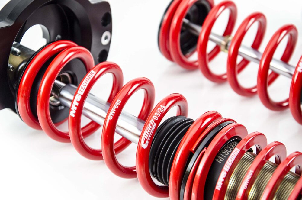 MTS Technik Street Series Suspension Coilover Kit (Gold Housing) (55-90mm Front Lowering) for 1972-1978 Audi 80 B1 Saloon (80/82) MTSGWAU73