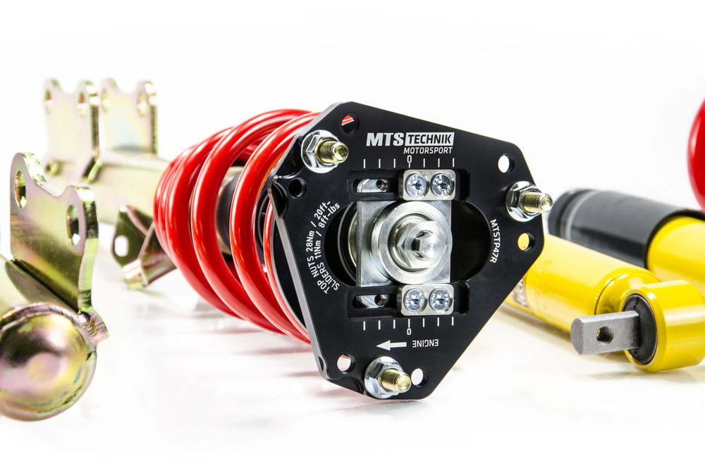 MTS Technik Street Series Suspension Coilover Kit (w/ Front Camber Plates) for 2014-2023 Ford Mustang 6 Convertible RWD (S550/S650) MTSGWFO25