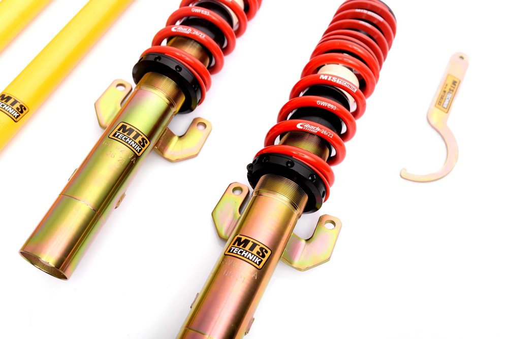 MTS Technik Stance Series Suspension Coilover Kit (Gold Housing) for 2012-2019 Seat Toledo IV Hatchback (KG) MTSGWVW70-S