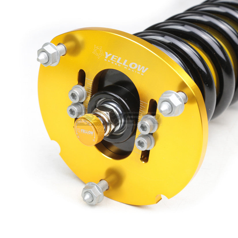 Yellow Speed Premium Competition (True Rear) Coilovers for 1984-1993 Mercedes-Benz 190E RWD (W201)