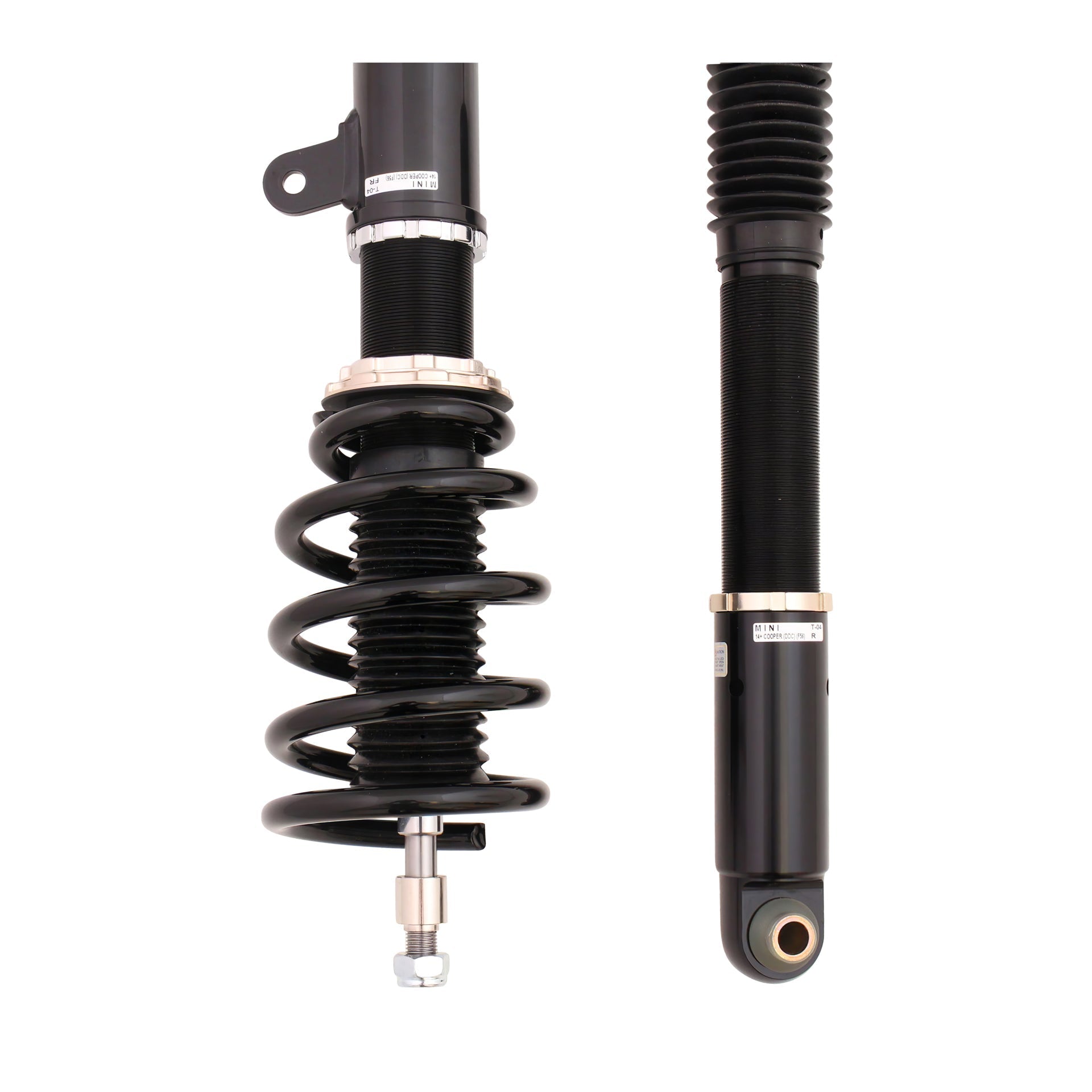 BC Racing BR Series Coilovers for 2014-2024 Mini Cooper F55 FWD (w/o DDC)