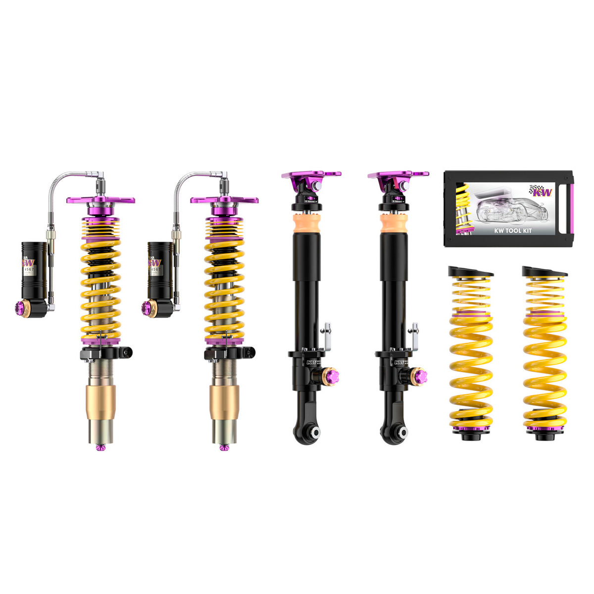 KW Suspension Variant 4 Adjustable Clubsport Coilover Kit for 2021-2026 BMW M4 Coupe RWD (G82) 397202EB