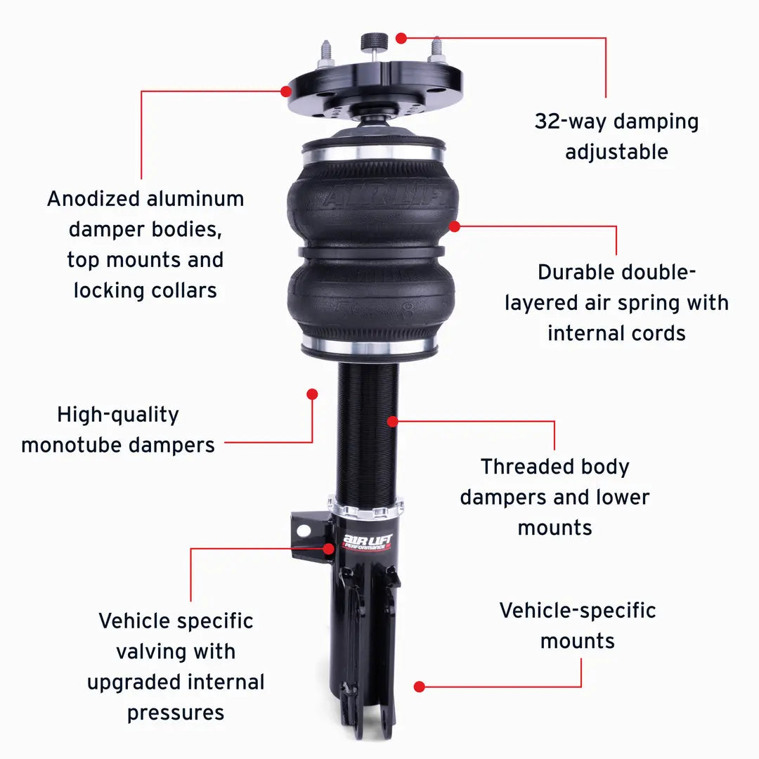 Air Lift Performance Front Kit - 2005-2014 Ford Mustang (S197) 76015
