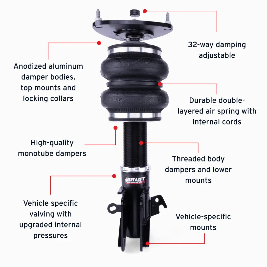 Air Lift Performance Front Kit - 2015-2021 Subaru WRX (VA) 76001