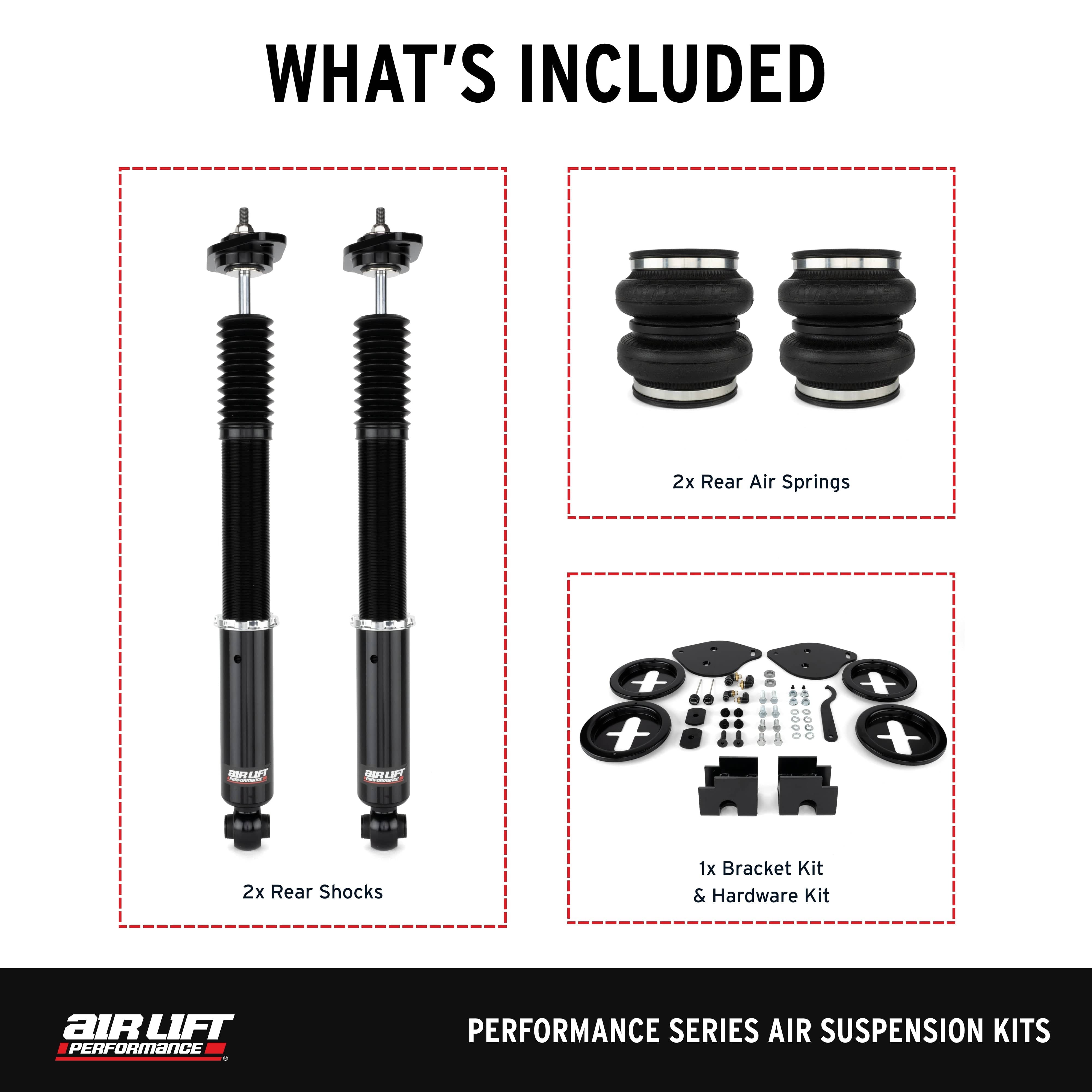 Air Lift Performance Rear Kit - 2015-2023 Dodge Challenger RWD 76517