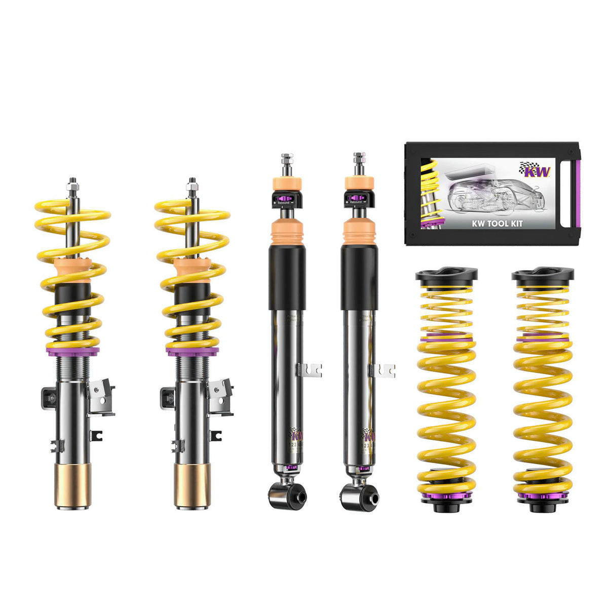 KW Suspension Variant 3 Coilover Kit for 2022-2026 BMW M440i Gran Coupe RWD (G26) (Up to 1070kg Front Axle Load, w/o EDC) 352200DU