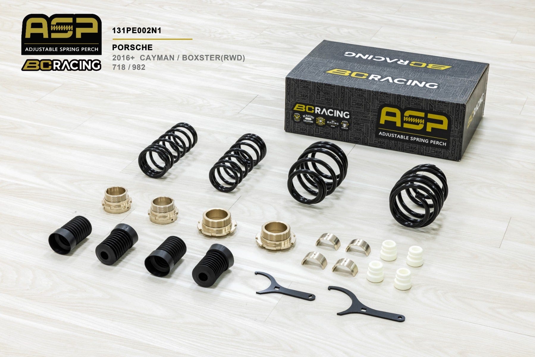 BC Racing ASP Series Springs for 2017-2024 Porsche Boxster RWD (982)