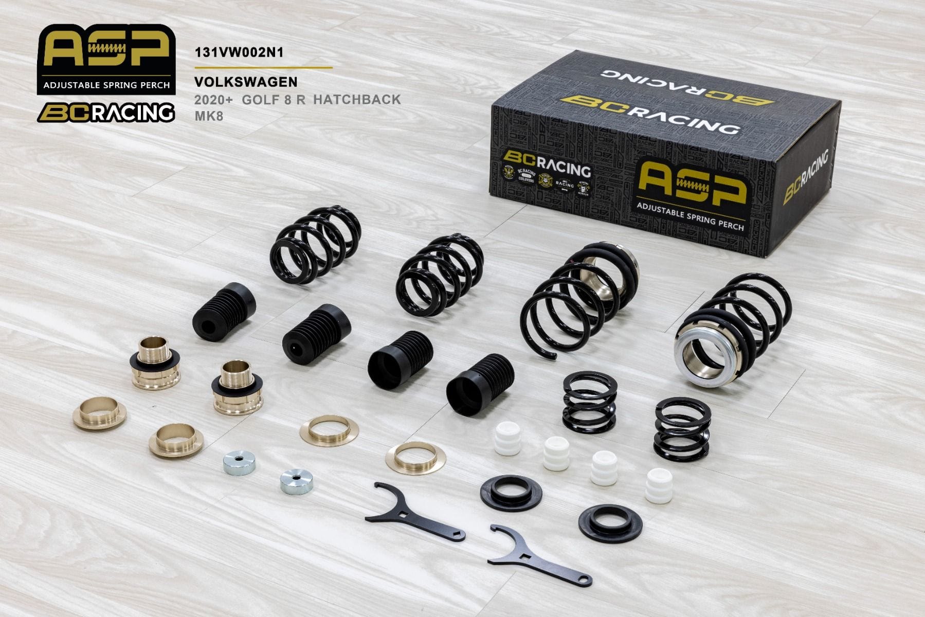 BC Racing ASP Series Springs for 2020+ Volkswagen Golf R (MK8) Hatchback 131VW002N1
