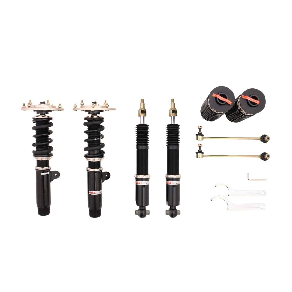 BC Racing BR Series Coilovers (True Rear) for 2015-2018 BMW M3 5-Bolt Top Mounts w/ EDC (F80) I-133-BR