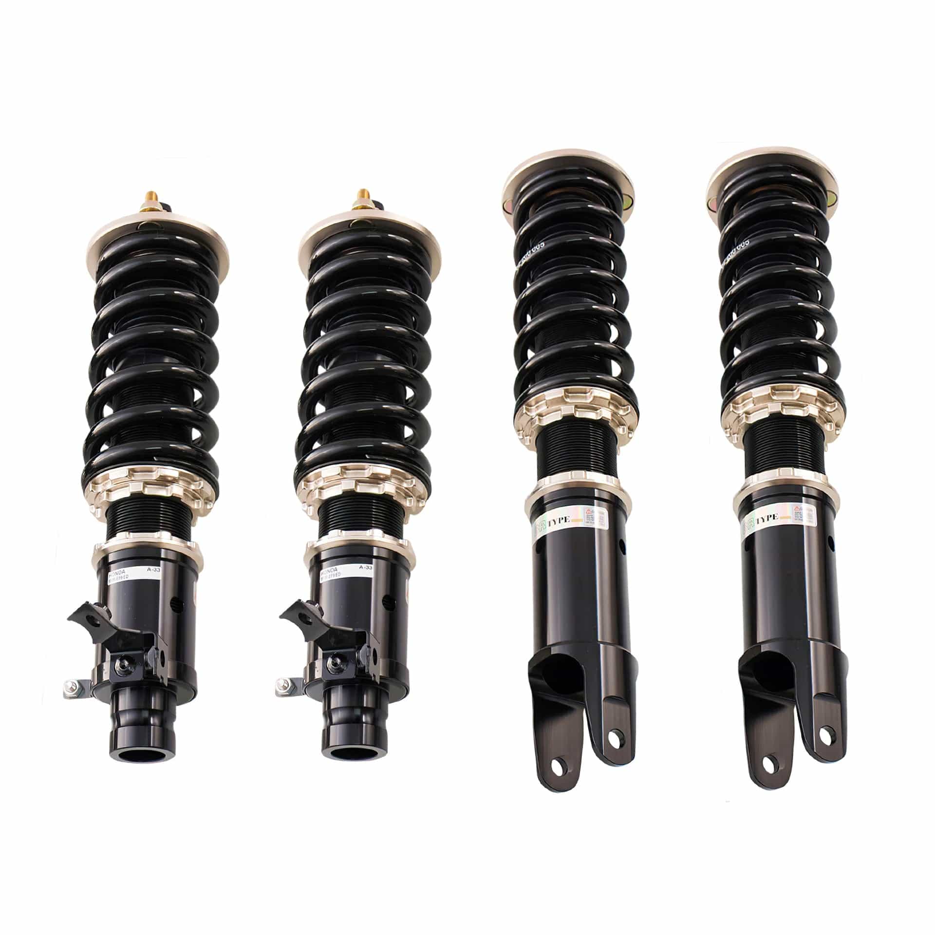 BC Racing ER Series Coilovers for 1988-1991 Honda CR-X FWD (EF9/ED) Rear Fork A-33-ER