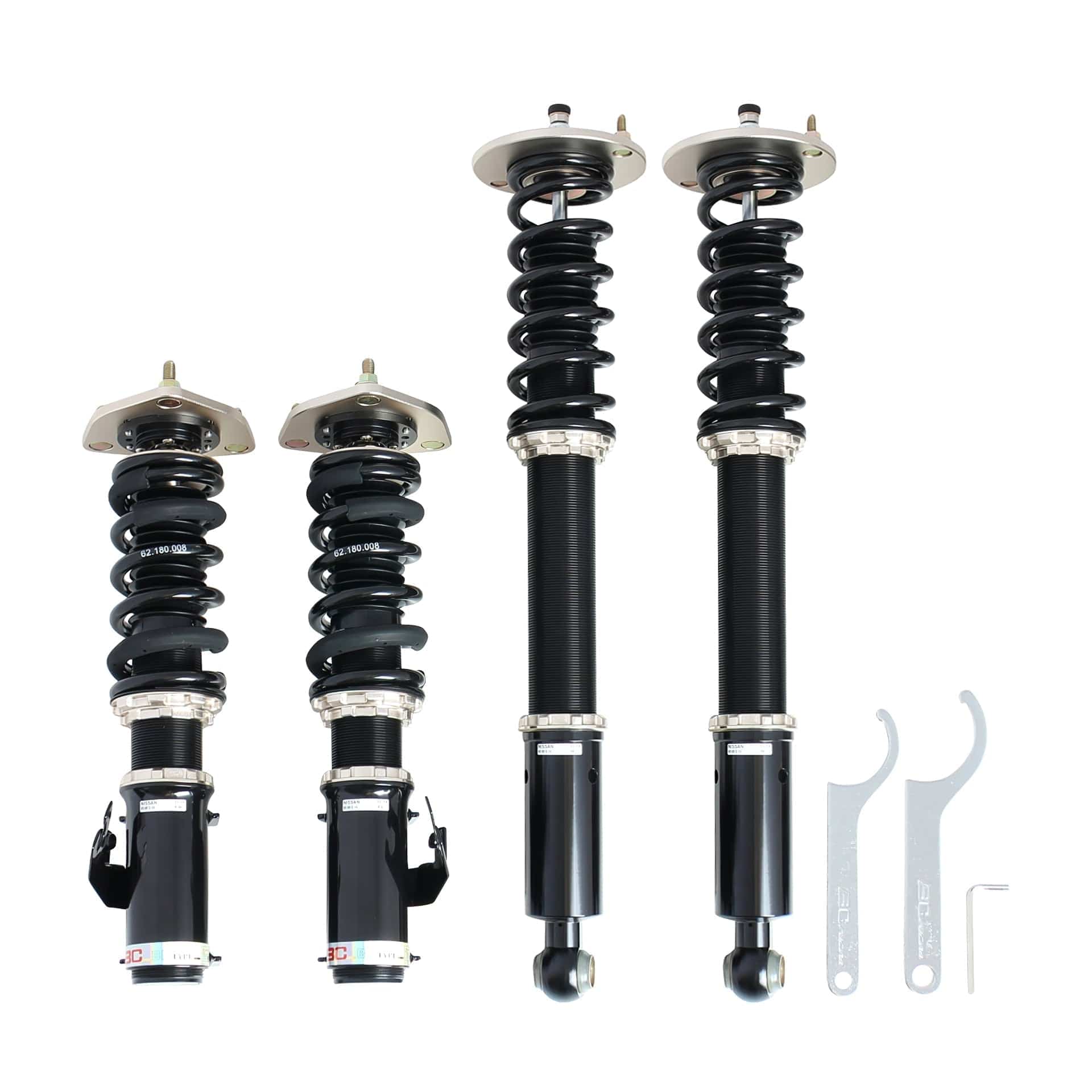 BC Racing ZX Series Coilovers for 1995-1998 Nissan 240SX RWD (S14) D-14-ZX