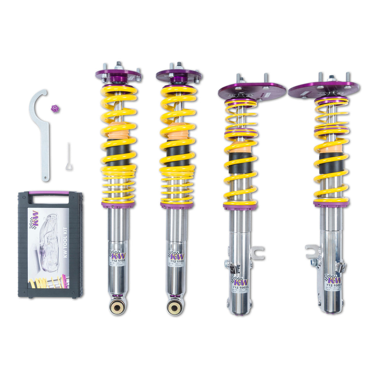 KW Suspension Clubsport 2-Way Coilover Kit for 1990 Porsche 911 Carrera 2 RWD (964) 35271818