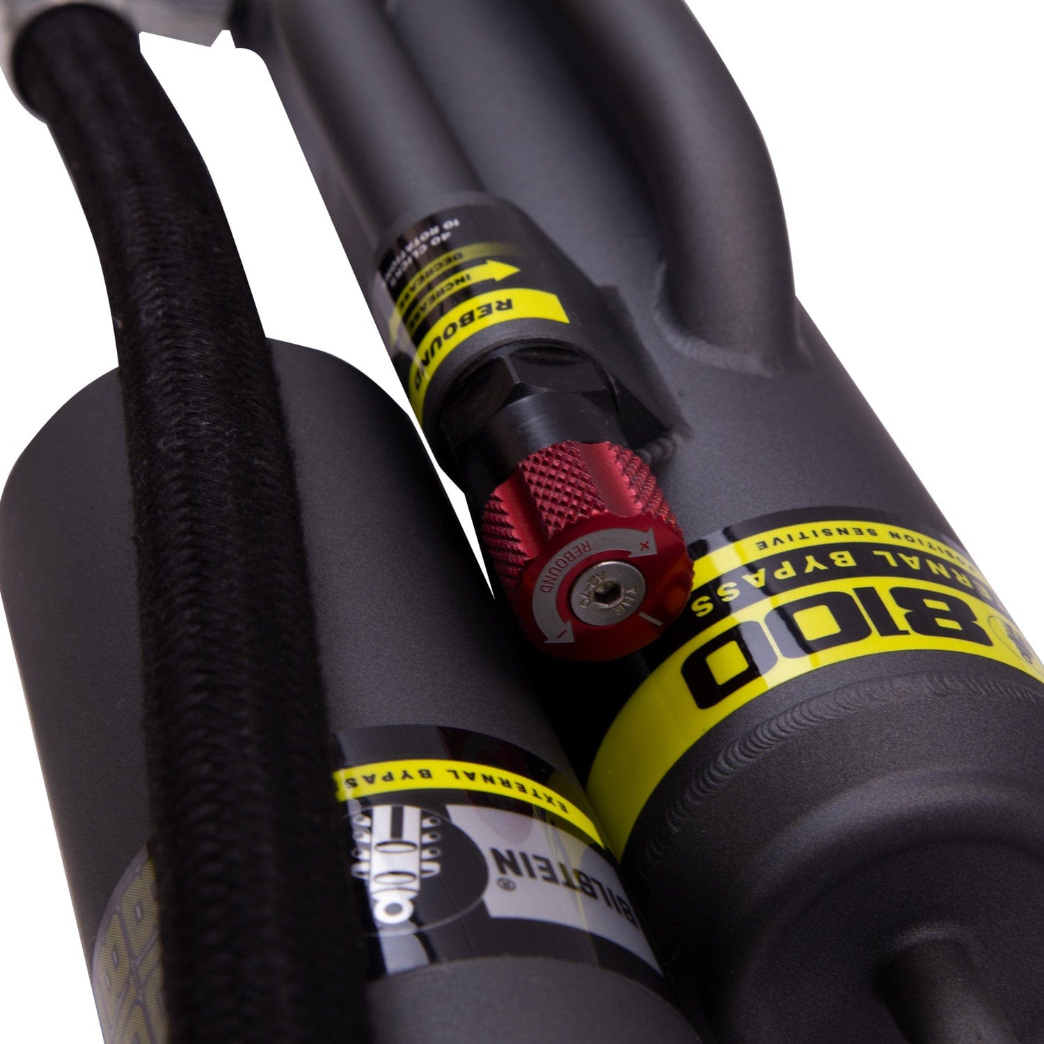 Bilstein B8 8100 (Bypass) Suspension Rear Right Shock Absorber for 2005-2015 Toyota Tacoma - 23.94 in. Extended, EVO Grey 25-320459