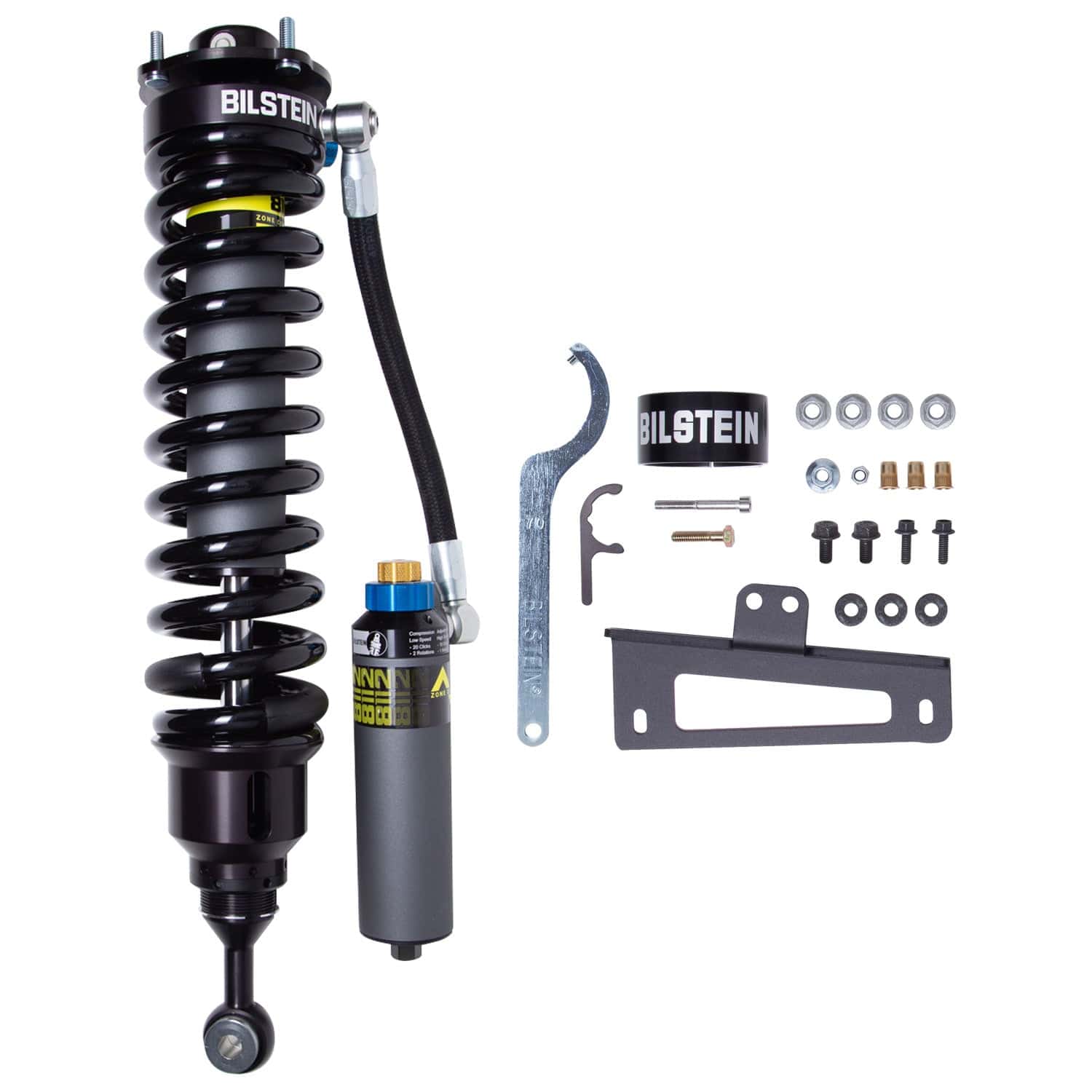 Bilstein B8 8112 (ZoneControl CR DSA+) Front Left Shock Absorber and Coil Spring Assembly for 2007-2021 Toyota Tundra 4WD - 25.20 in. Extended 41-326084