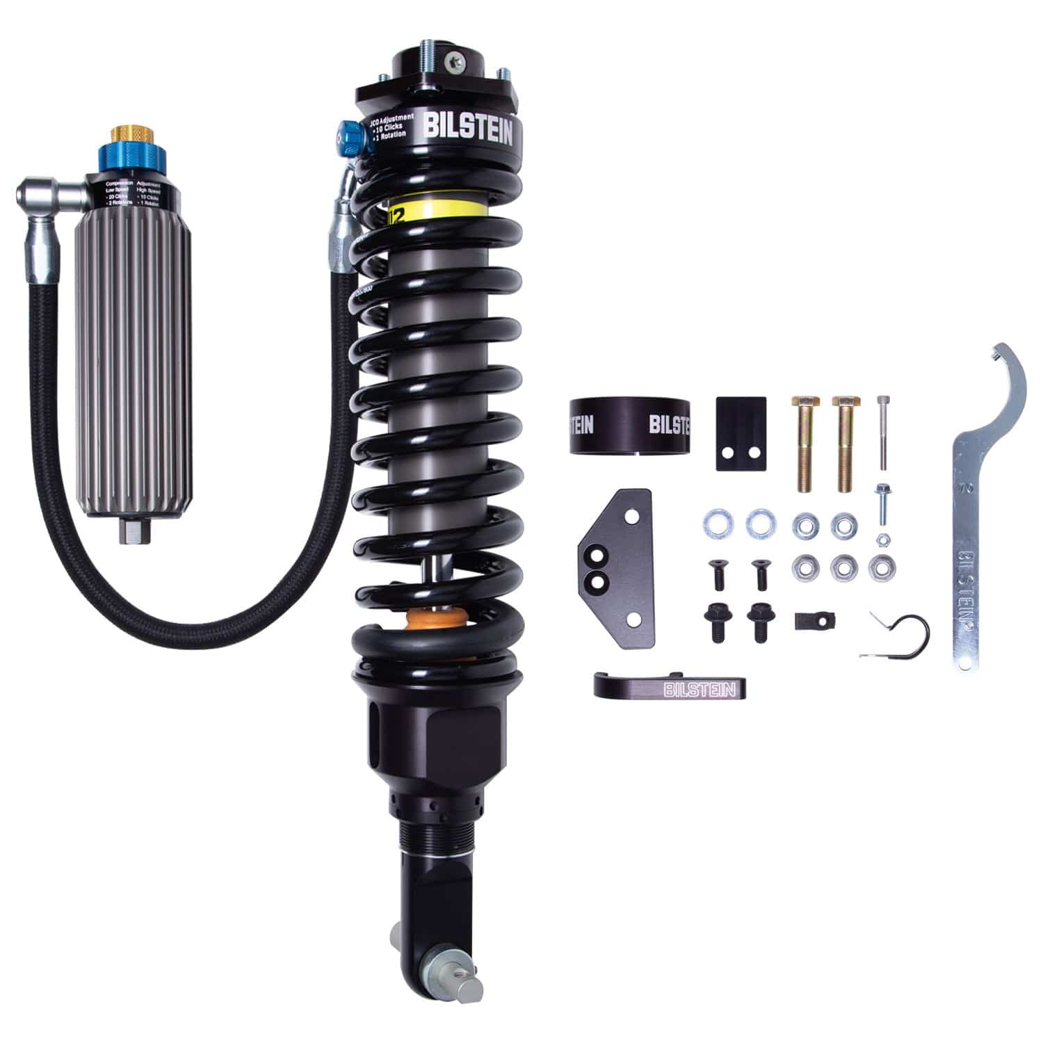 Bilstein B8 8112 (ZoneControl CR DSA+) Front Left Shock Absorber and Coil Spring Assembly (17.59 in. Collapsed) for 2021-2026 Ford Bronco (U725) 41-314319