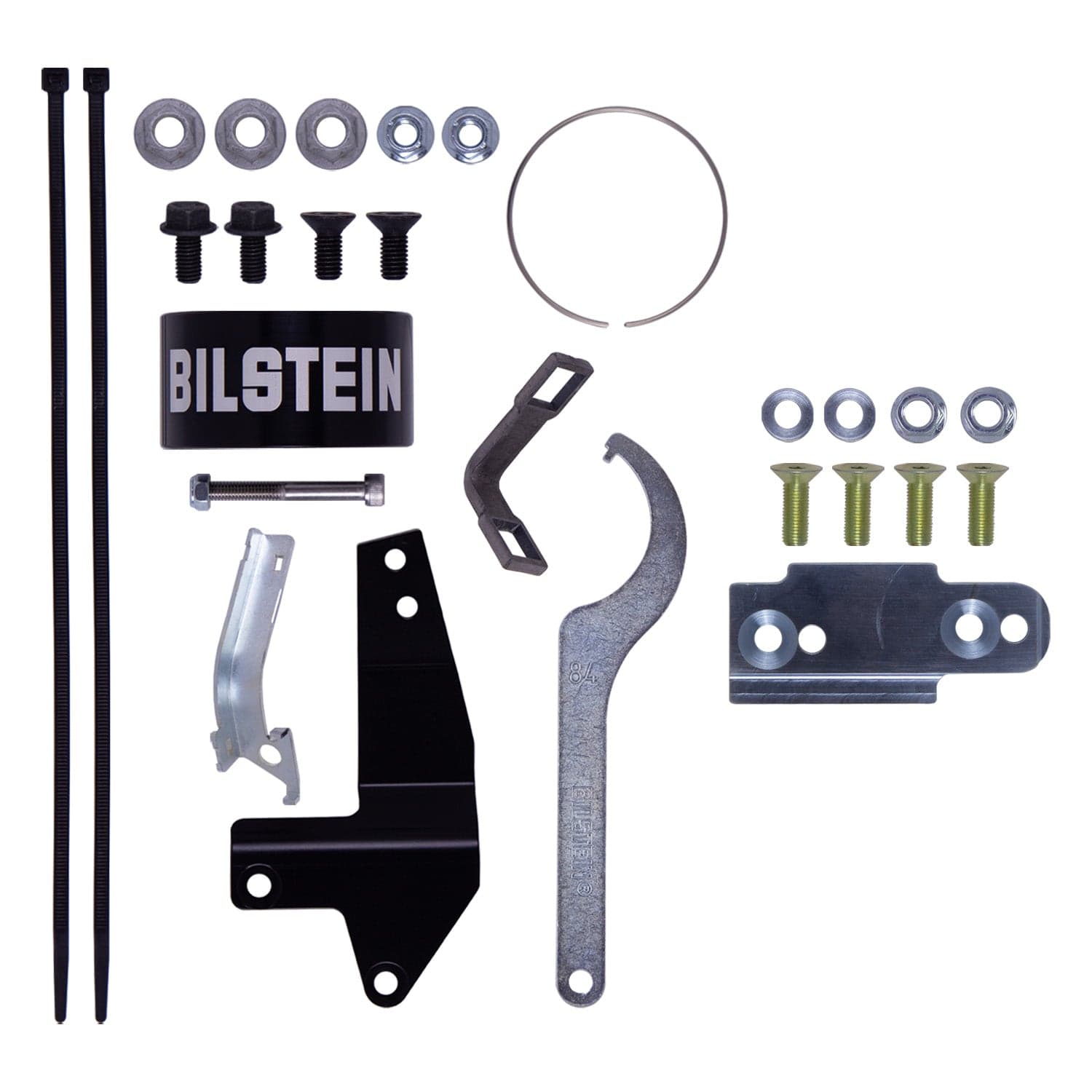 Bilstein B8 8112 (ZoneControl CR) Front Left Shock Absorber and Coil Spring Assembly for 2007-2009 Toyota FJ Cruiser - 22.80 in. Extended, EVO Grey 41-326329