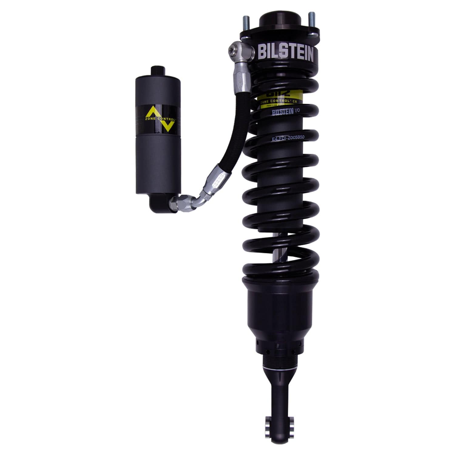Bilstein B8 8112 (ZoneControl CR) Front Left Shock Absorber and Coil Spring Assembly for 2010-2024 Toyota 4Runner 4WD - 22.80 in. Extended, EVO Grey, With Kinetic Dynamic Suspension System 41-324158
