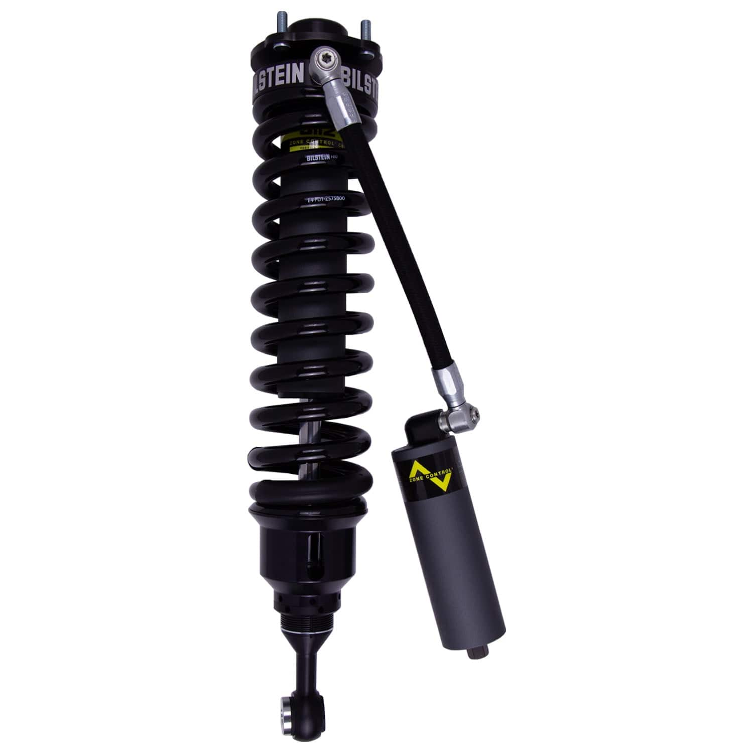 Bilstein B8 8112 (ZoneControl CR) Front Left Shock Absorber and Coil Spring Assembly for 2015-2021 Toyota Tundra - 25.79 in. Extended, EVO Grey 41-326022
