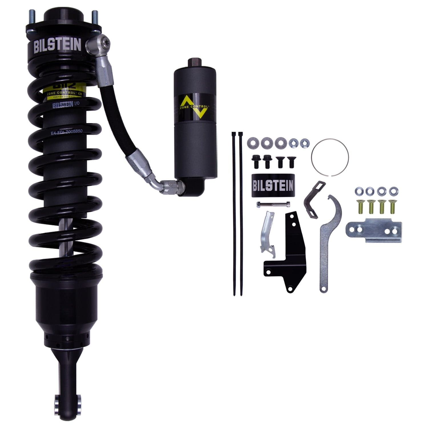 Bilstein B8 8112 (ZoneControl CR) Front Right Shock Absorber and Coil Spring Assembly (22.80 in. Extended, EVO Grey) for 2003-2009 Lexus GX470 41-326336